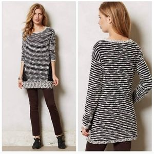 Moth Anthropologie striped staccato tunic sweater dress medium